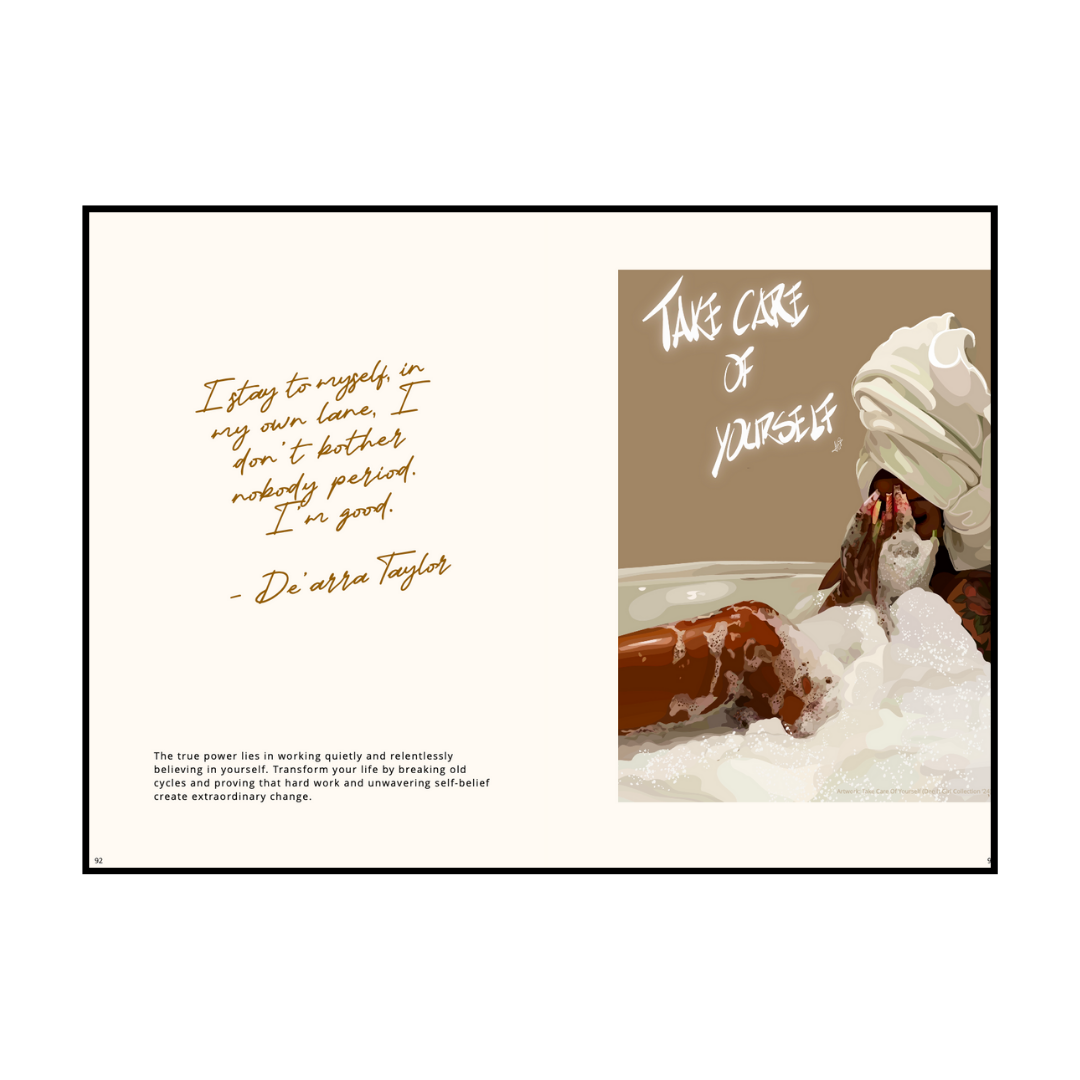 Art Print Bundle : i stay to myself + take care of yourself white border