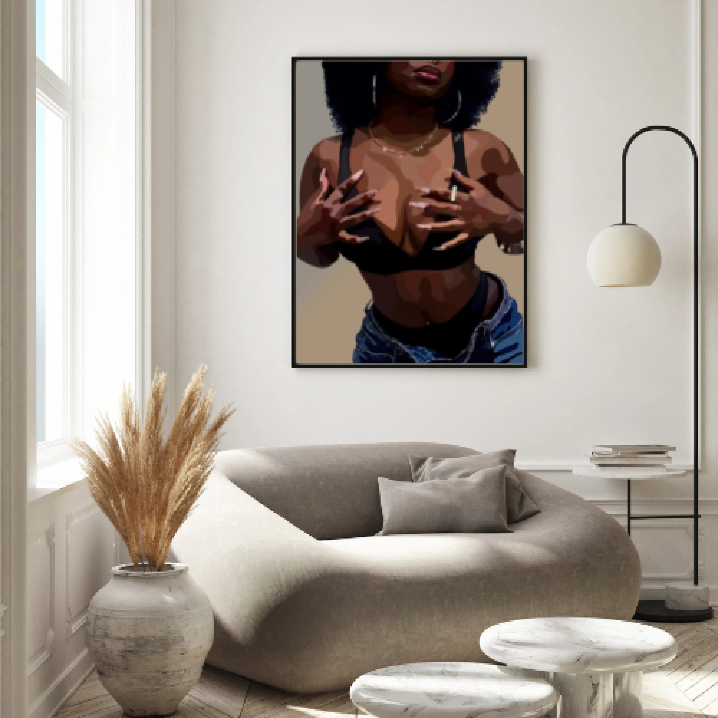 A Black Woman-8x10-Print-SmardArt-Wall Art