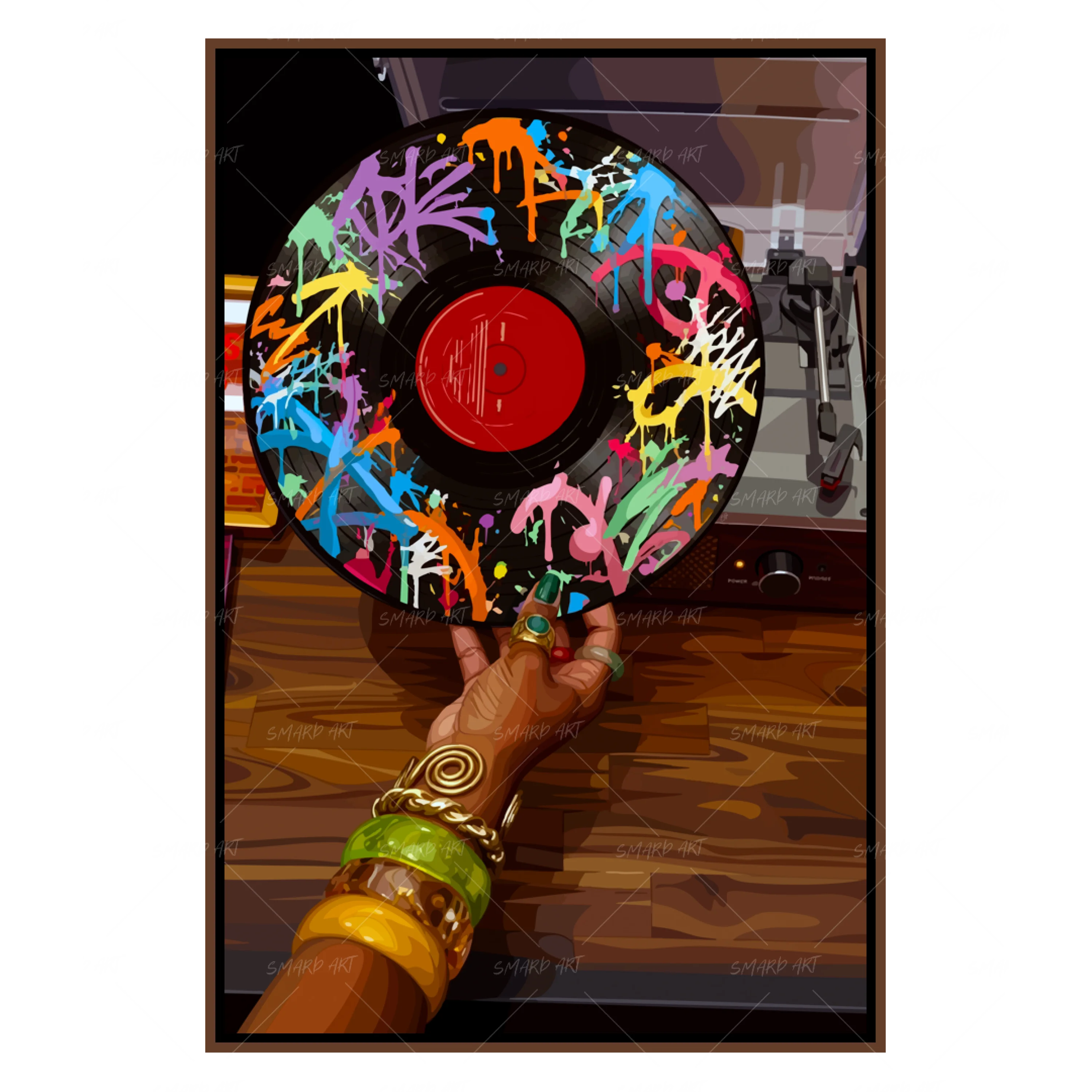 Vinyl Touch Black Wall Art exclusive at SmardArt - SmardArt