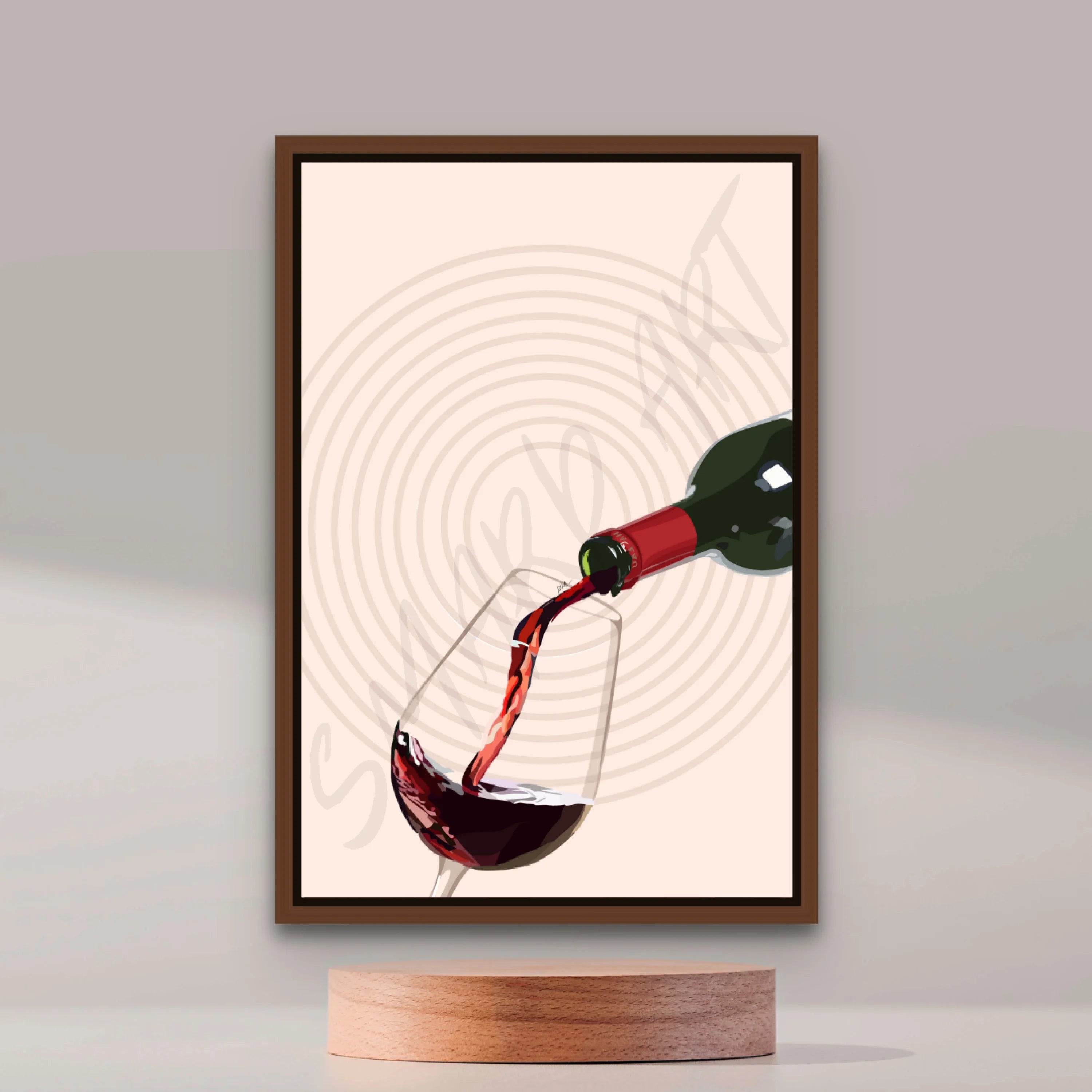 Wine Down (Smard X Anaya) Wall Art