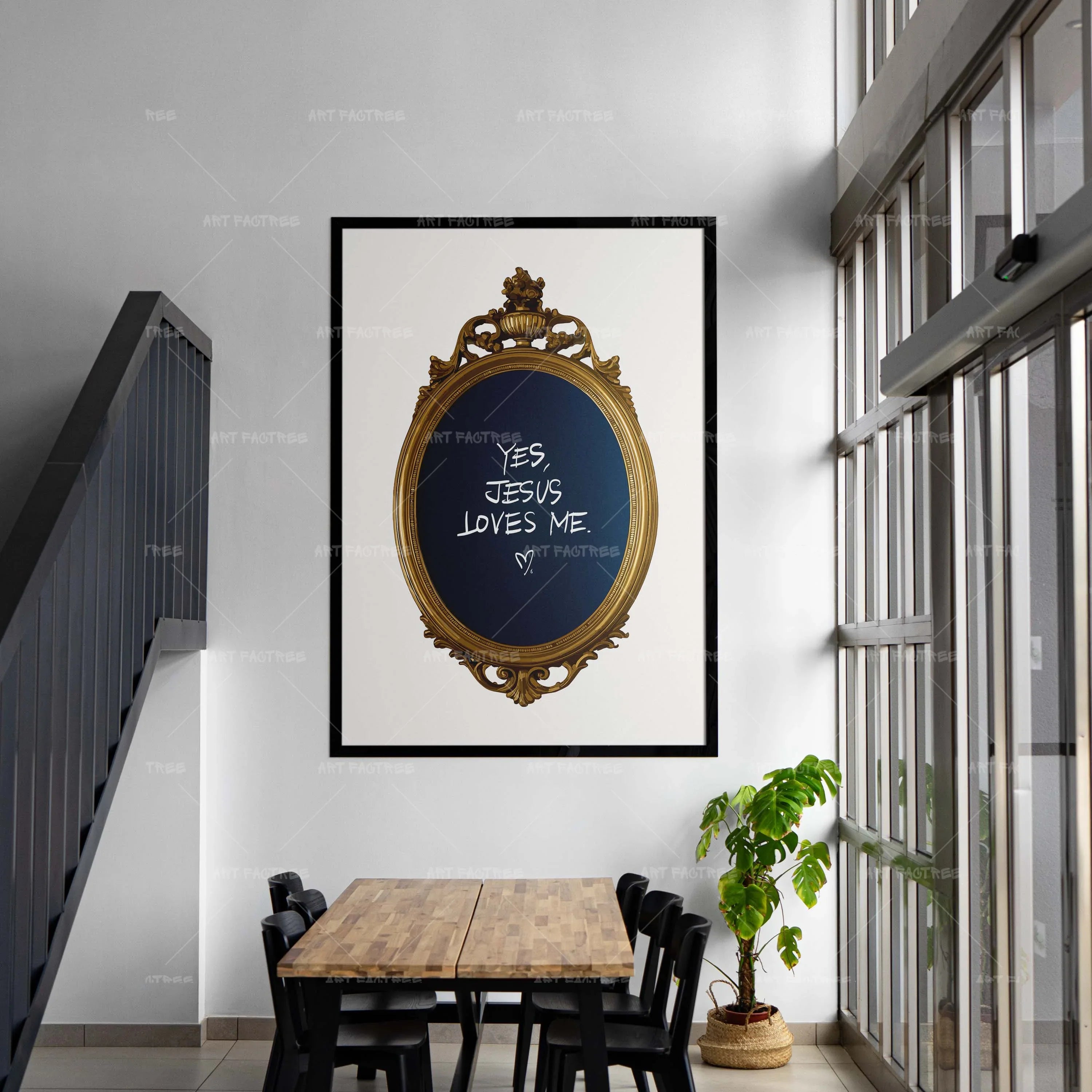 Yes Jesus Loves Me (Smard X Anaya)-wall art print featuring decorative artistic design suitable for living rooms, offices, and schools by SmardArt. Elevate your space with Black wall art that speaks to culture, identity, and creativity. At Smard, we celebrate artistry made with melanin, bringing powerful and inspiring designs to life.