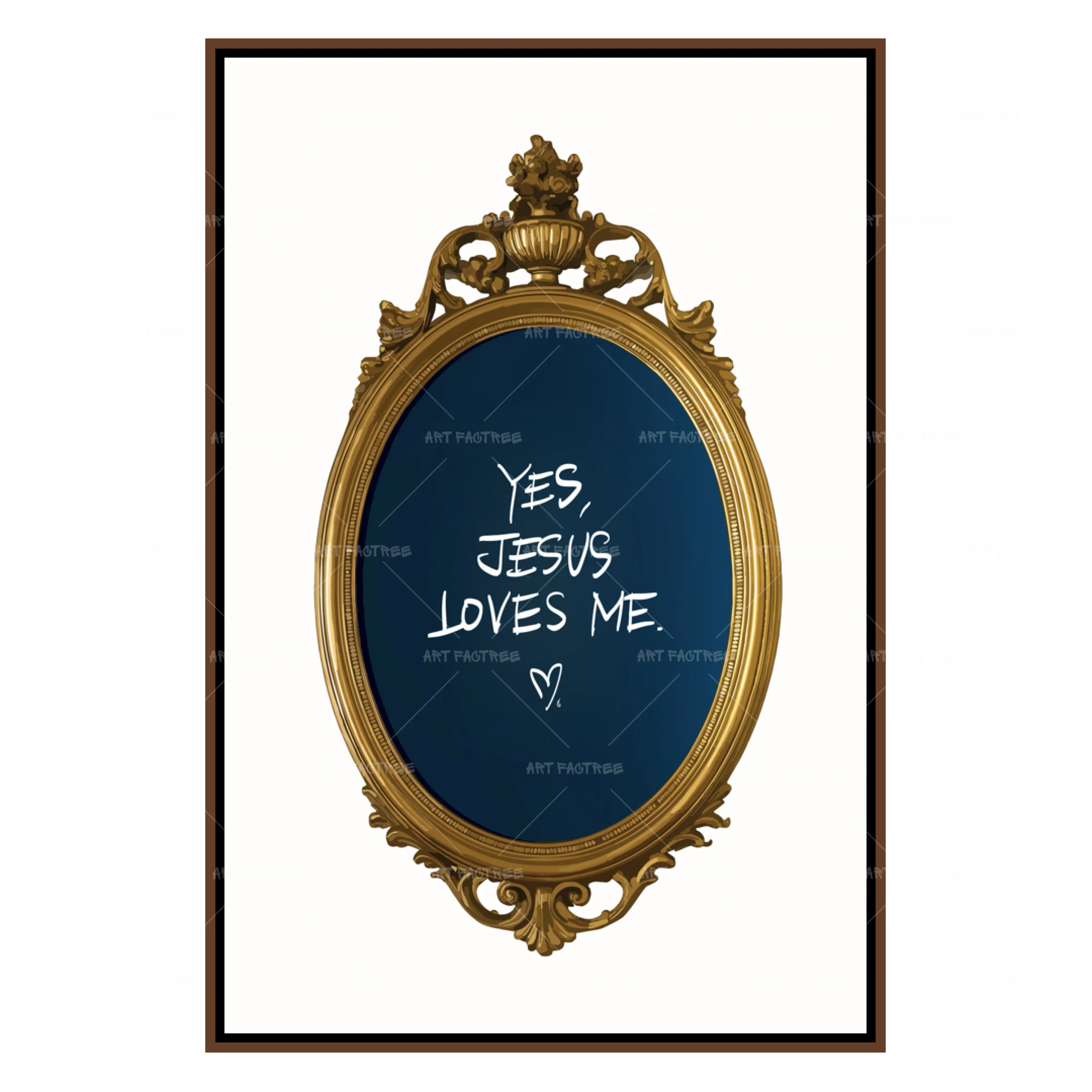 Yes Jesus Loves Me (Smard X Anaya)-wall art print featuring decorative artistic design suitable for living rooms, offices, and schools by SmardArt. Elevate your space with Black wall art that speaks to culture, identity, and creativity. At Smard, we celebrate artistry made with melanin, bringing powerful and inspiring designs to life.