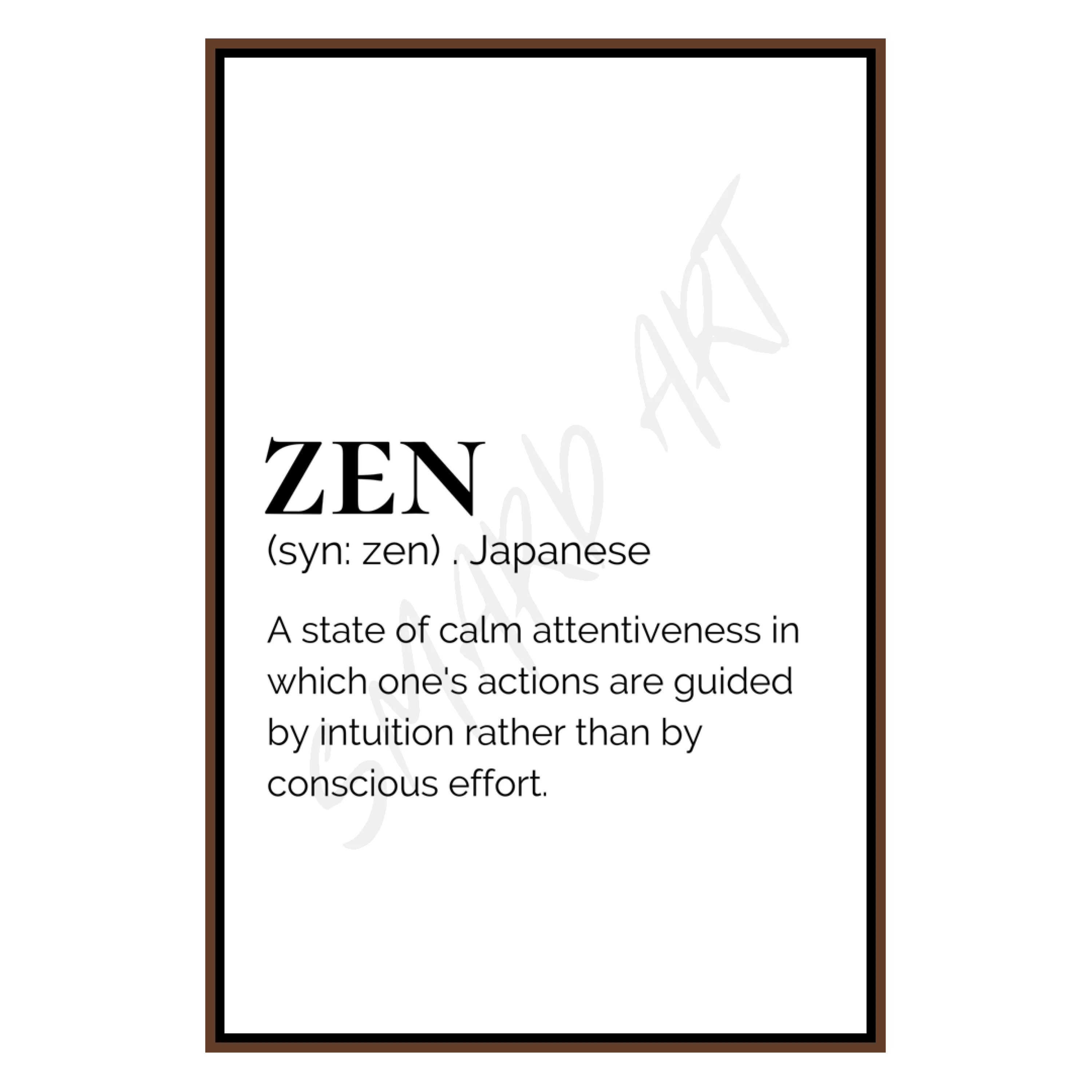 Zen- text.  (Smard X Anaya)