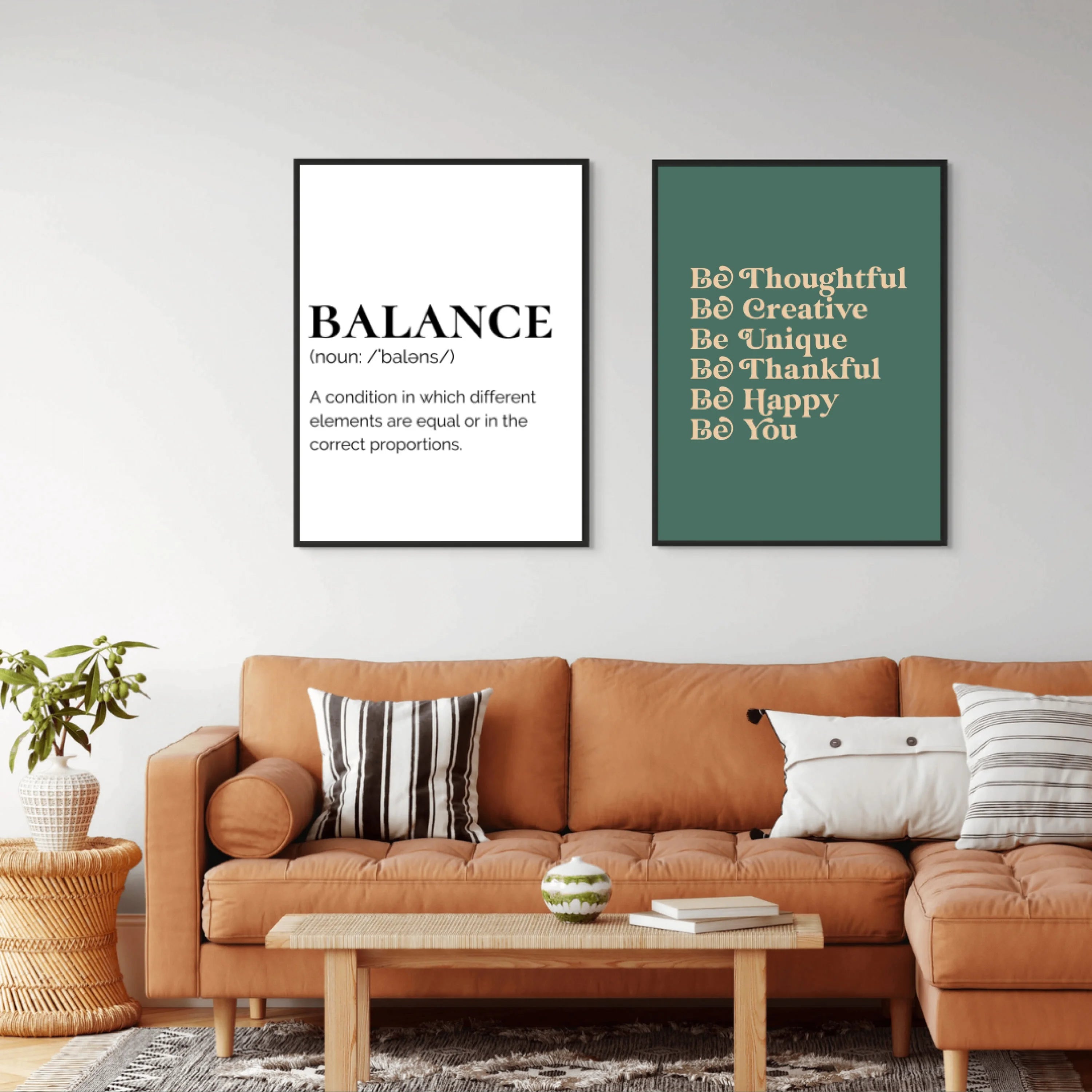 Balance- Text (Smard X Anaya) Wall Art