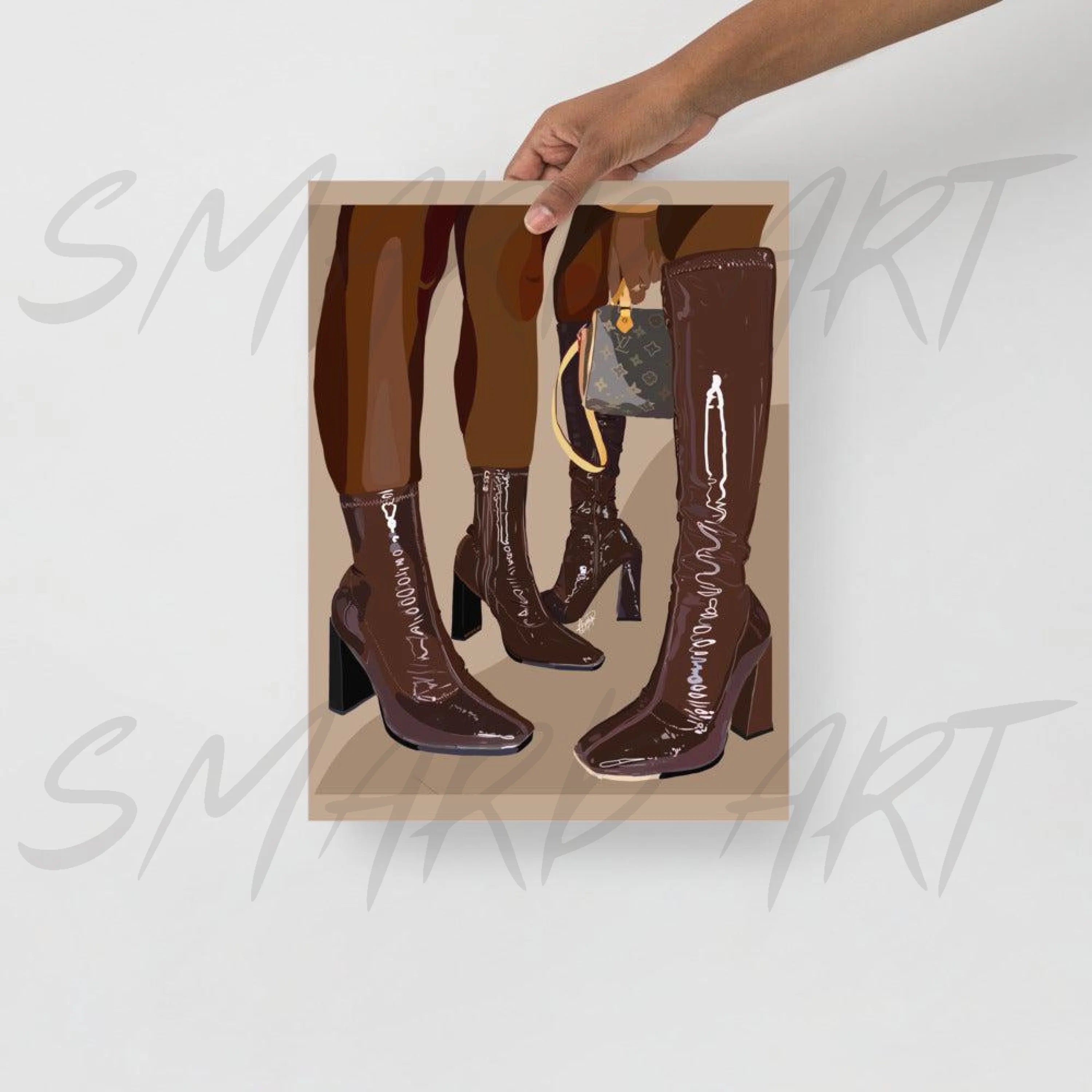 BROWNBOOTS-Print-8x10-SmardArt-Wall Art