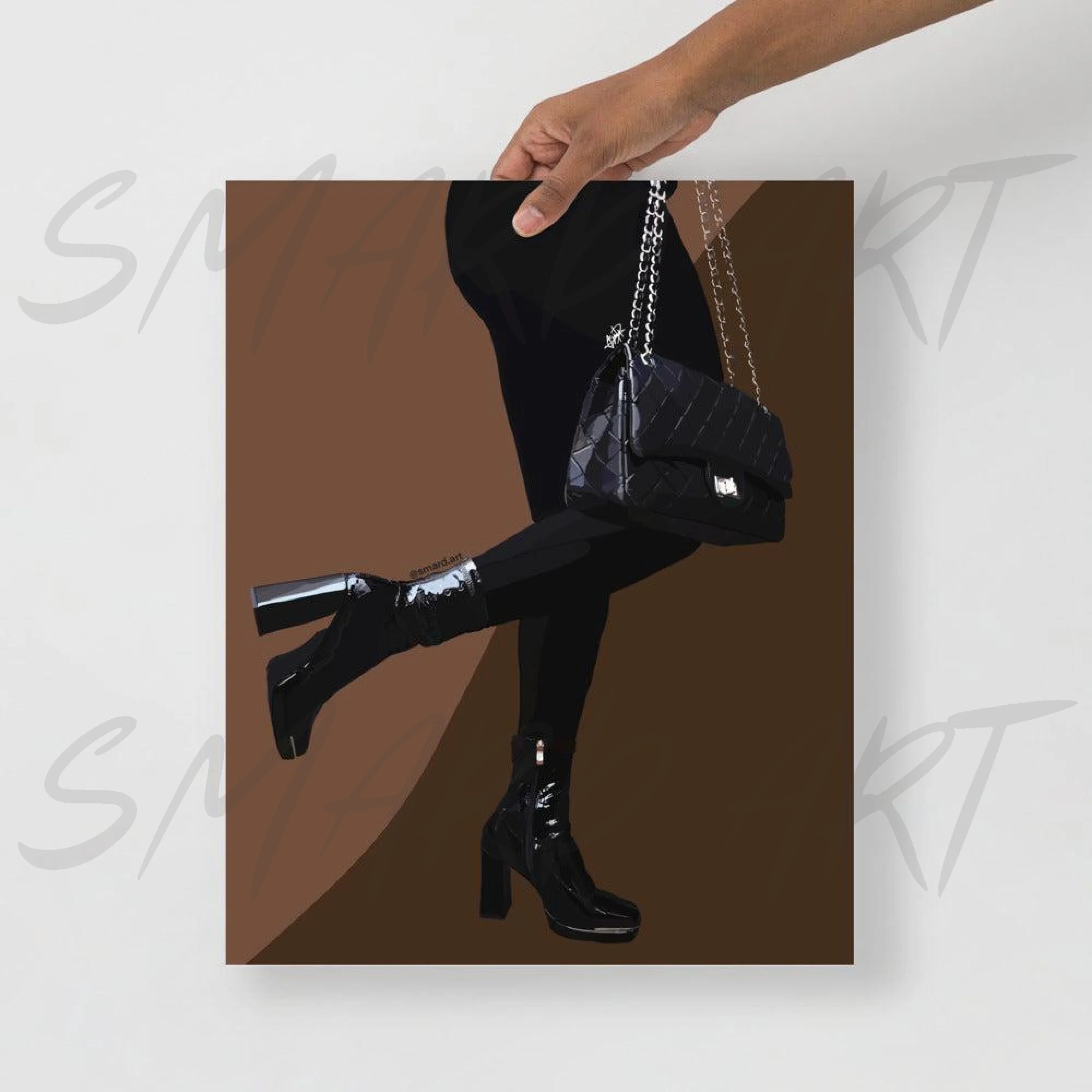 BLACK OUTFIT-18×24-Print-SmardArt-Wall Art