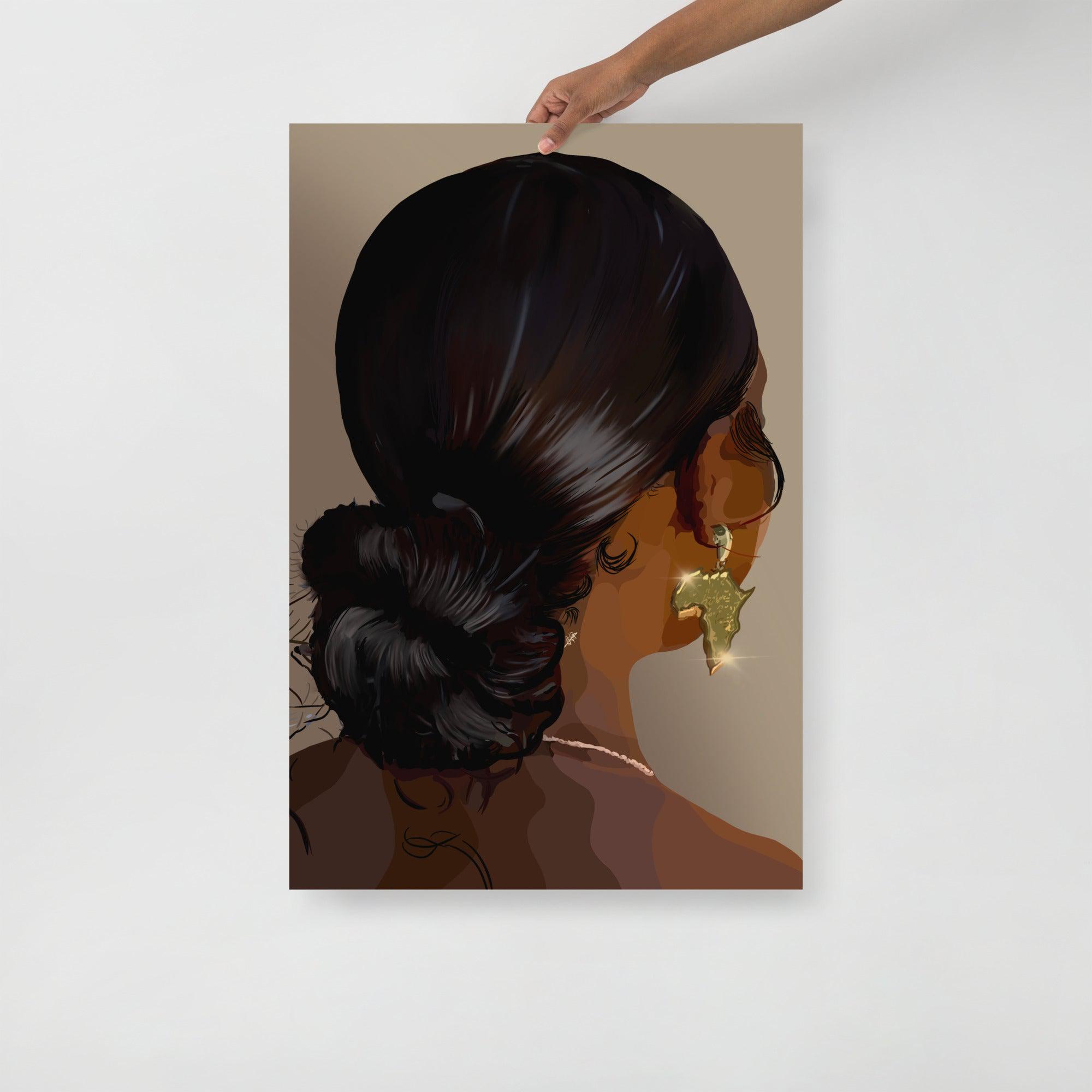 Low Bun-18×24-Print-SmardArt-Wall Art