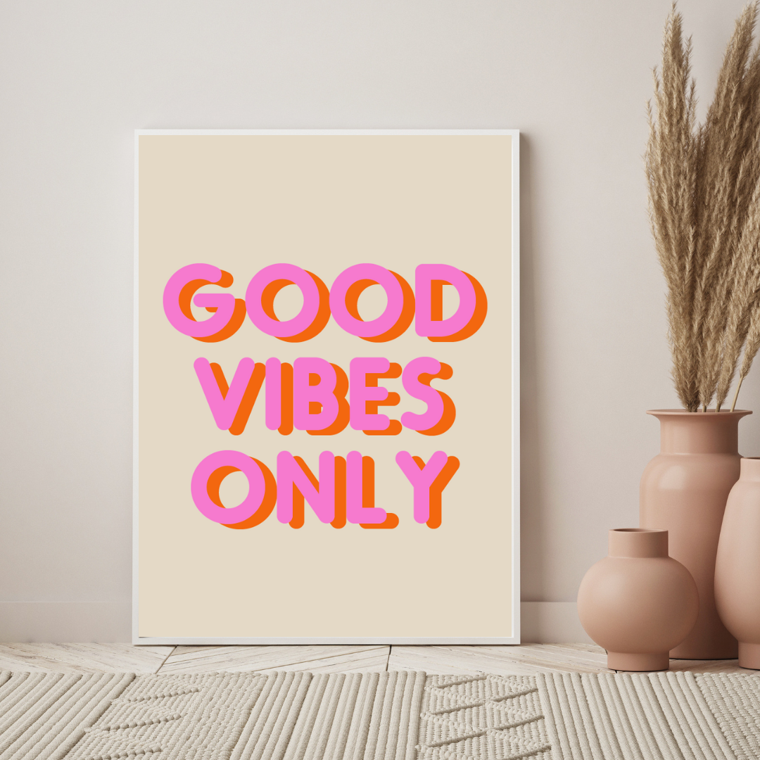 Good Vibes Only (Smard X Anaya) Wall Art