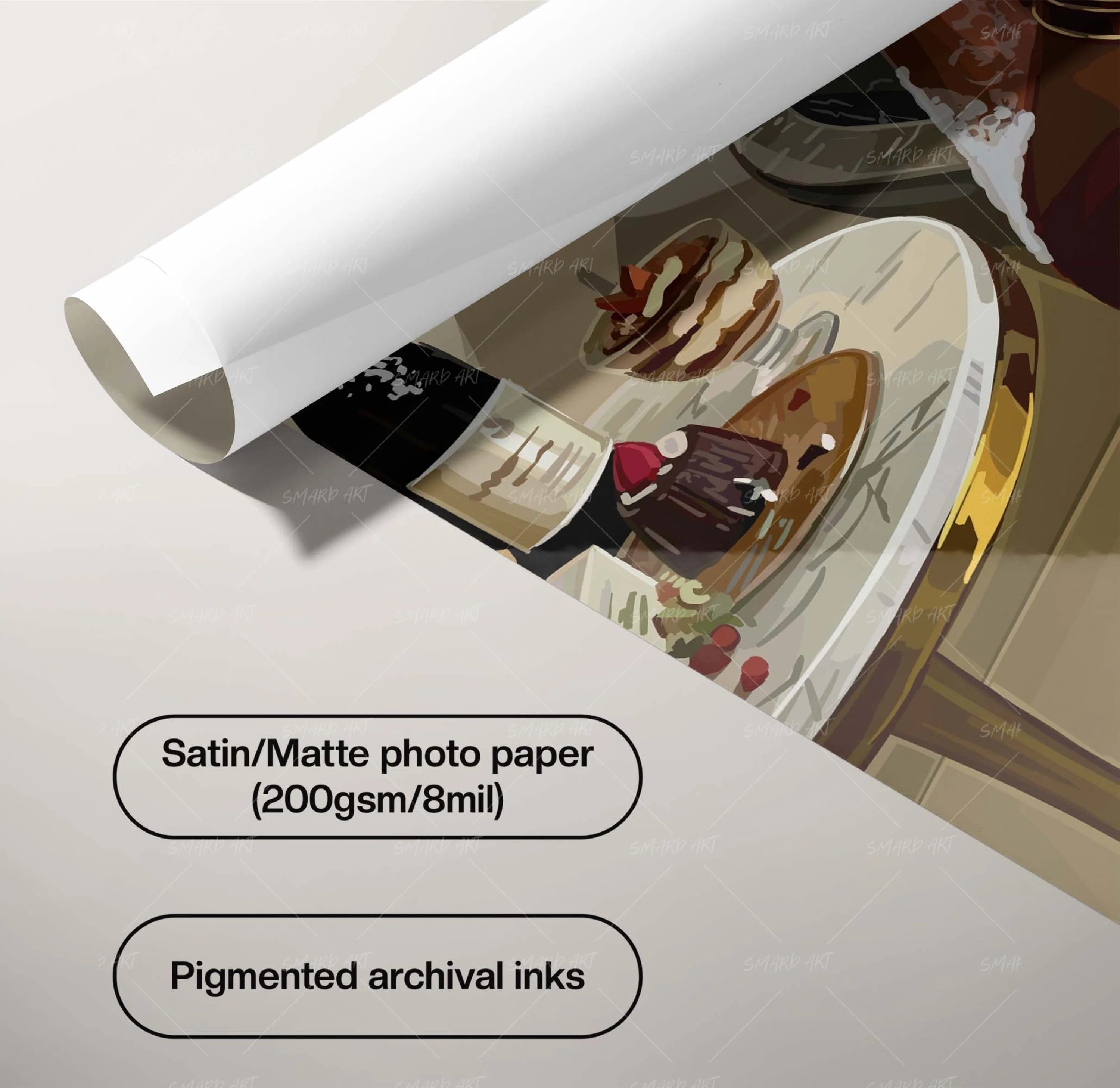 Luxury is Calm-wall art print featuring decorative artistic design suitable for living rooms, offices, and schools by SmardArt. Elevate your space with Black wall art that speaks to culture, identity, and creativity. At Smard, we celebrate artistry made with melanin, bringing powerful and inspiring designs to life.