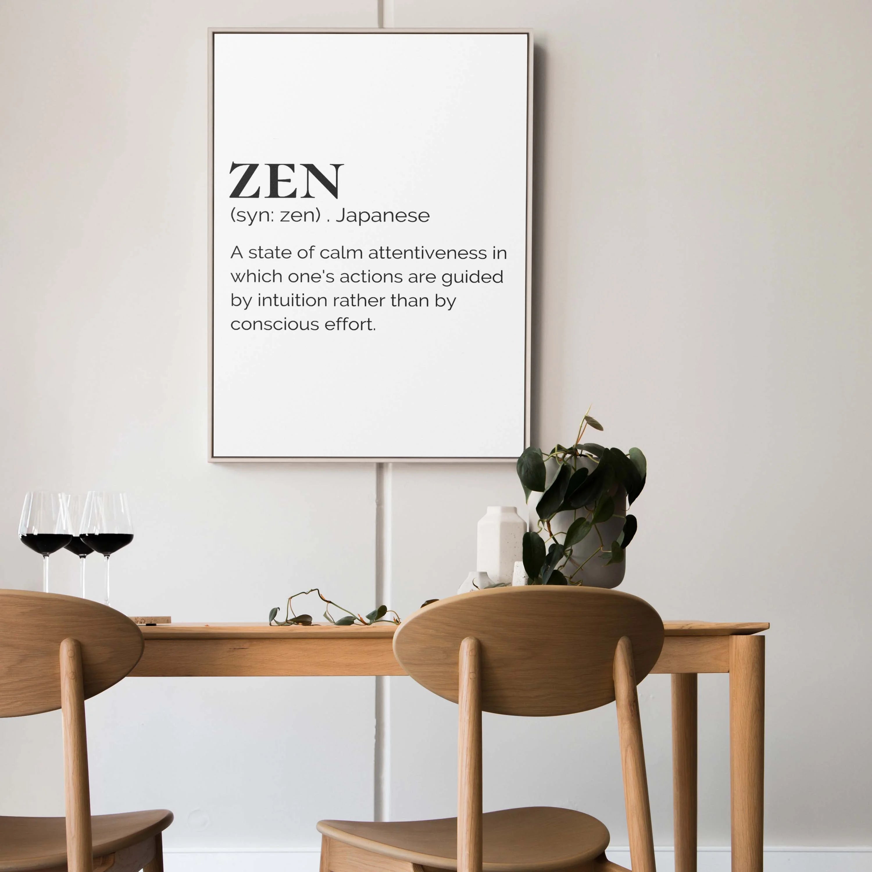 Zen- Text. (Smard X Anaya) Wall Art