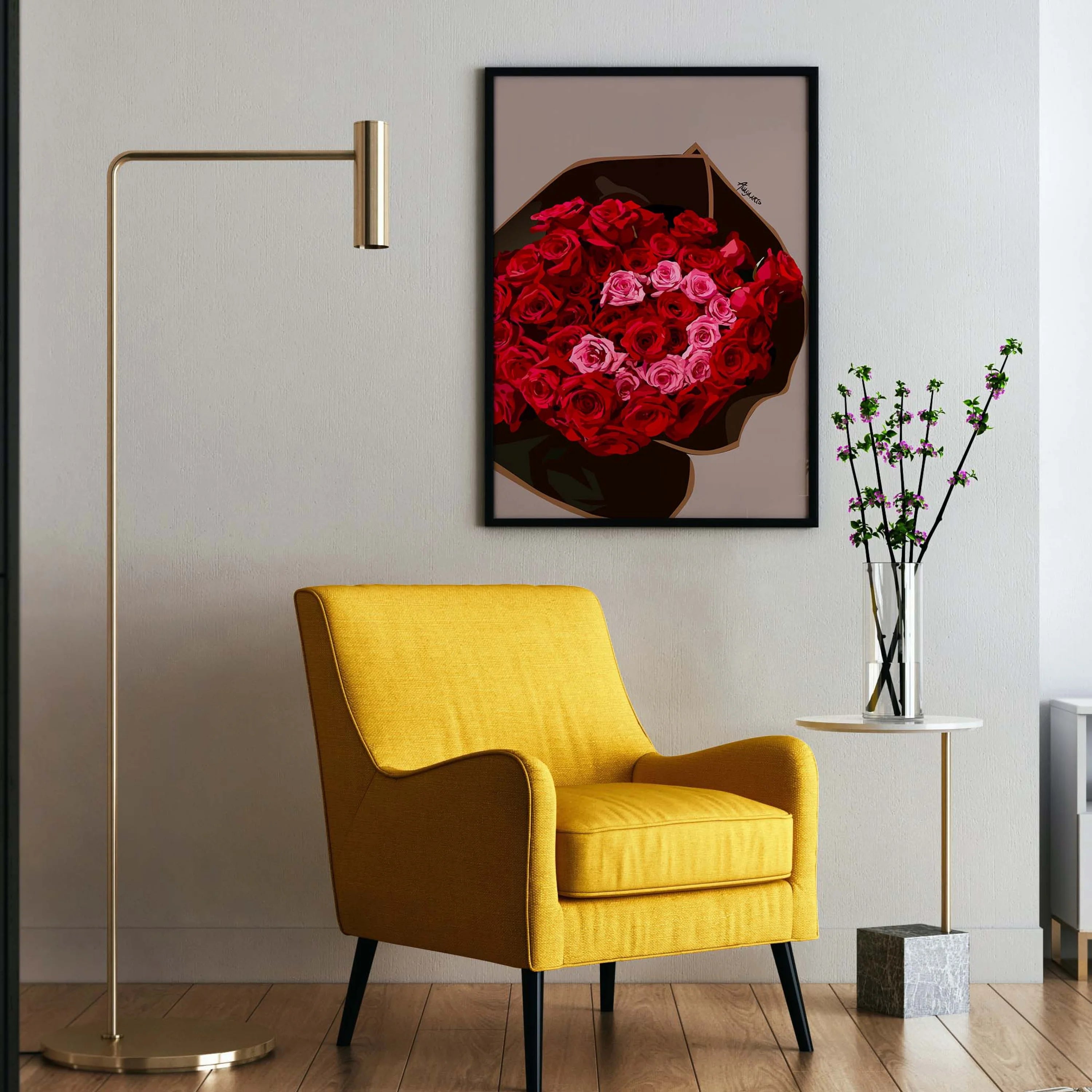 Bouquet Of Roses (Smard X Anaya) Wall Art