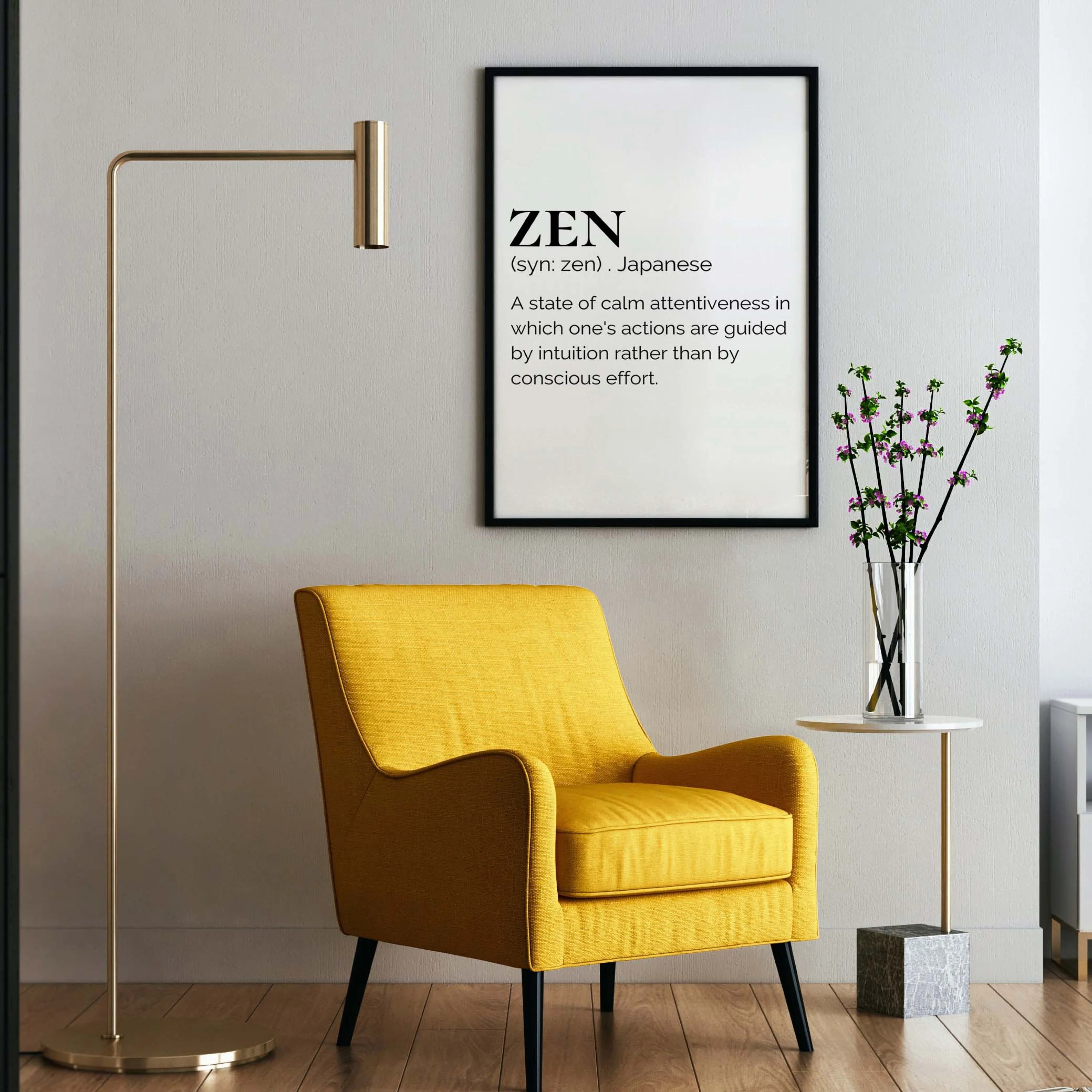 Zen- Text. (Smard X Anaya) Wall Art