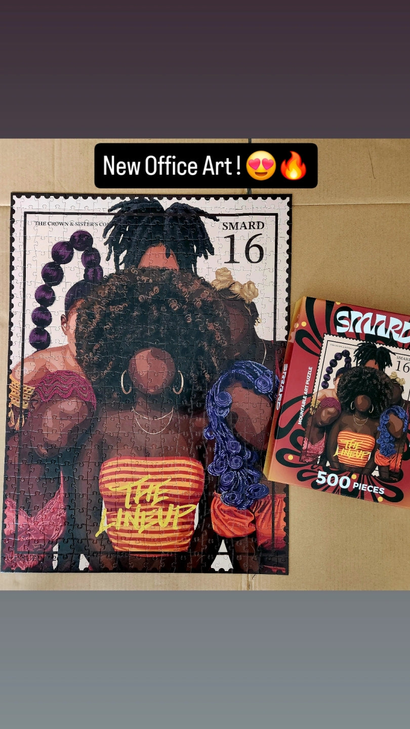 "LOVE, LOVE, LOVE this puzzle!! The shades of melanin and different hairstyles are gorgeous! The quality is great! My husband and I finished it in half a day. Can't wait to place it on my office wall!!" - Whitley D.