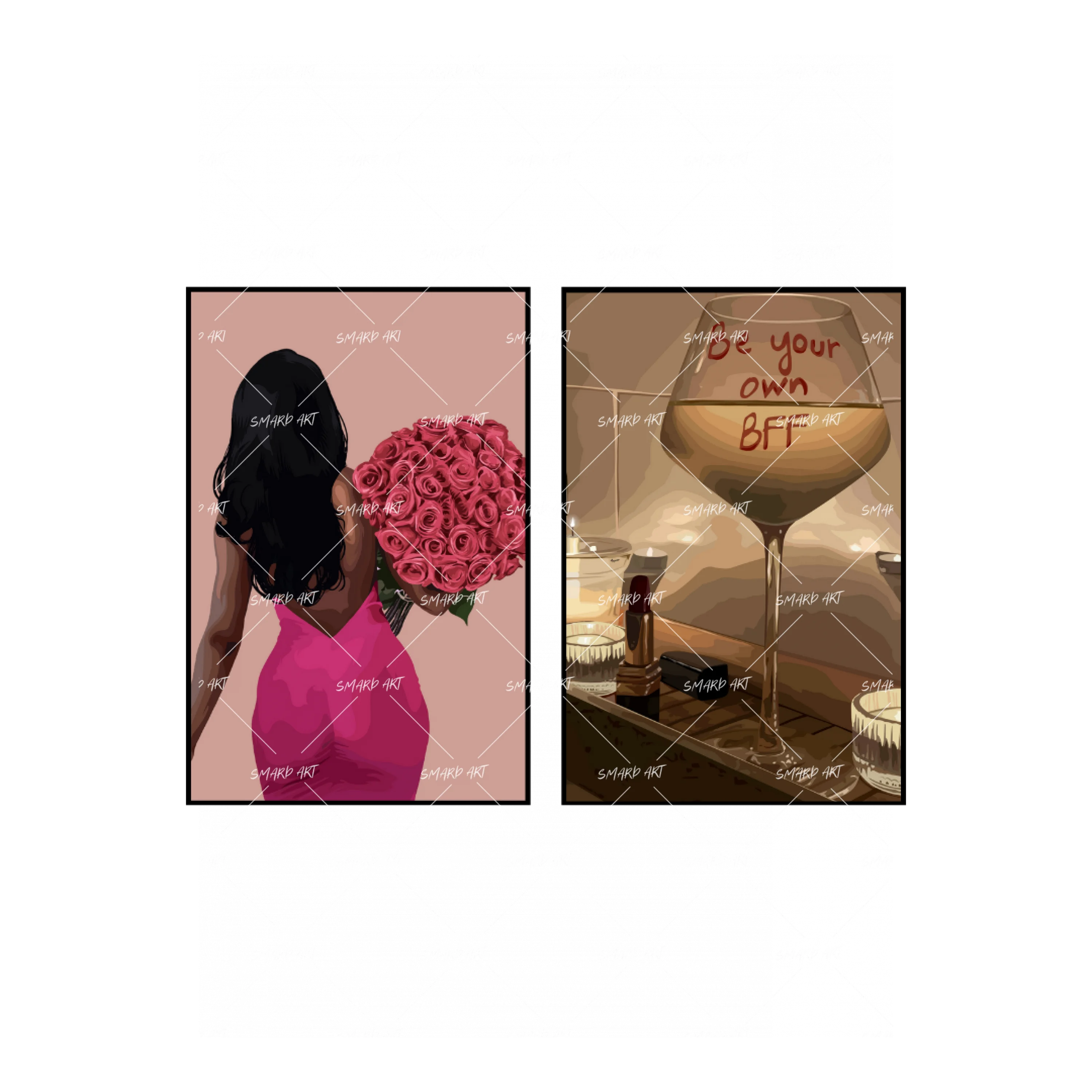 Art Print Bundle : Bloom + Be Your Own BFF