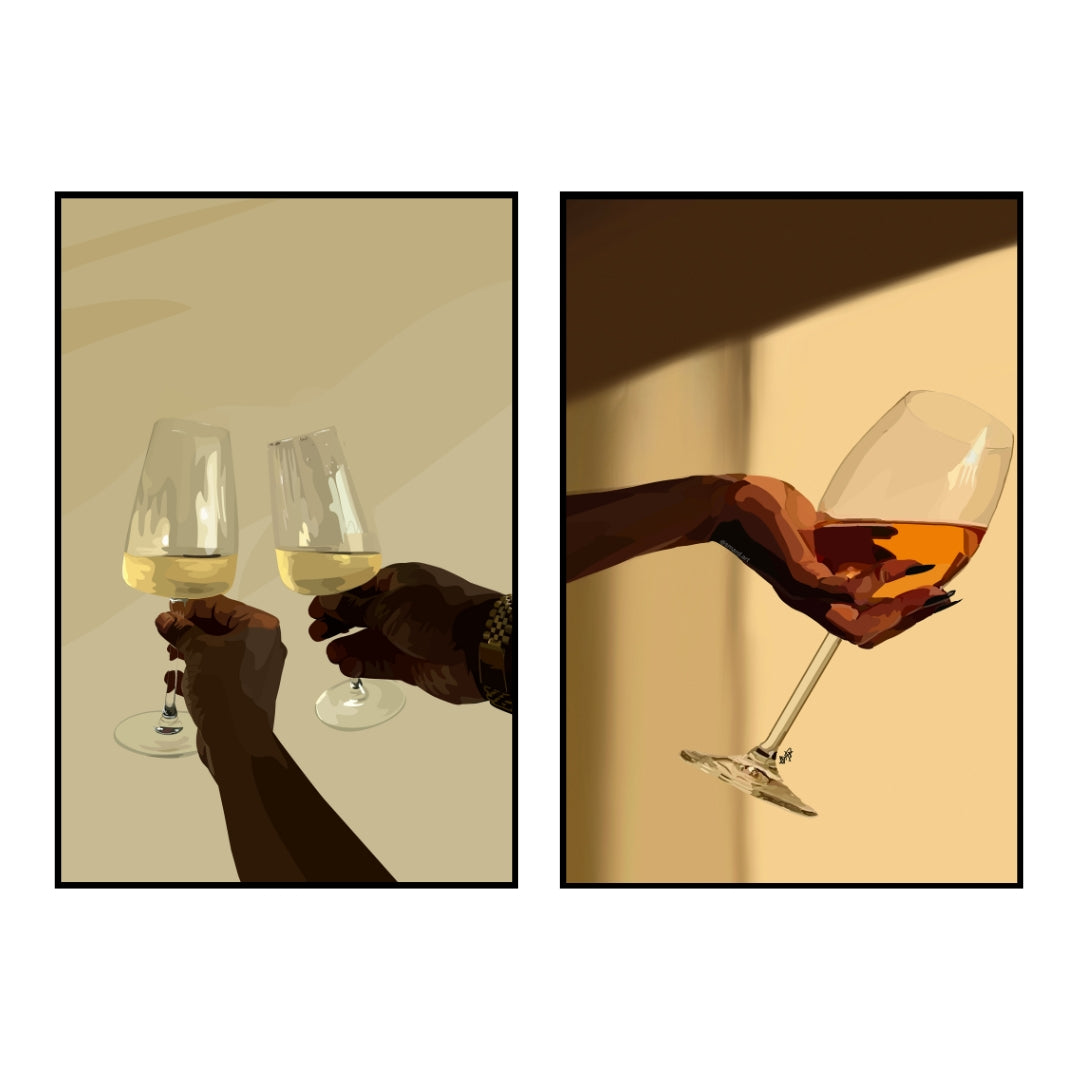 Art Print Bundle : Wine Down + Wine & Sun