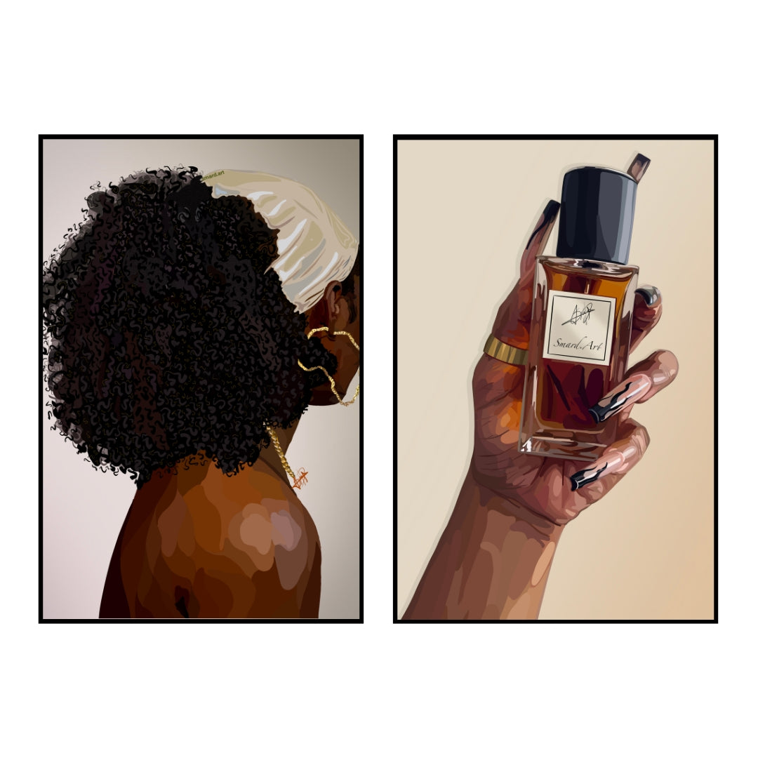 Art Print Bundle : Soft & Simple III + Smard Perfume