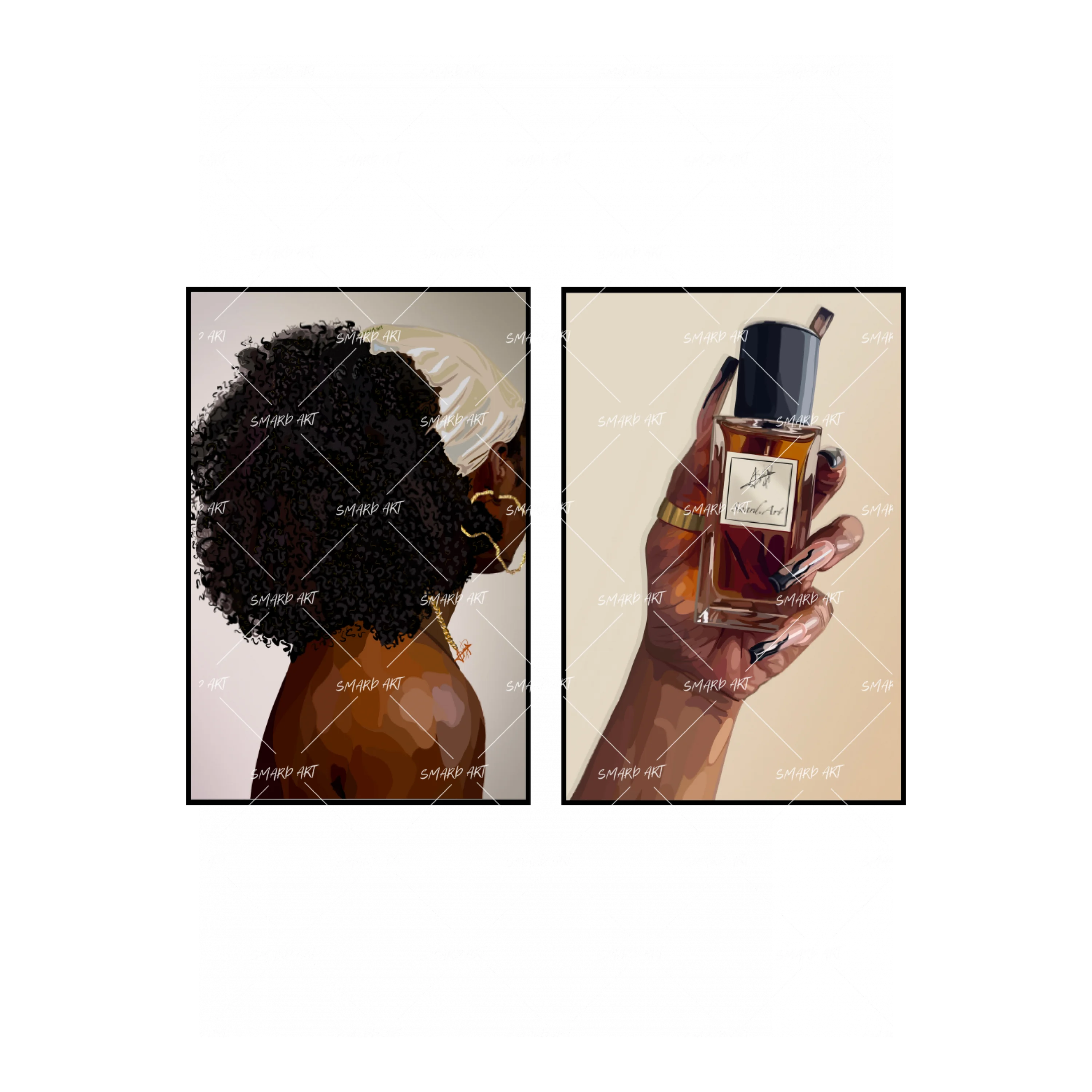 Art Print Bundle : Soft & Simple III + Smard Perfume