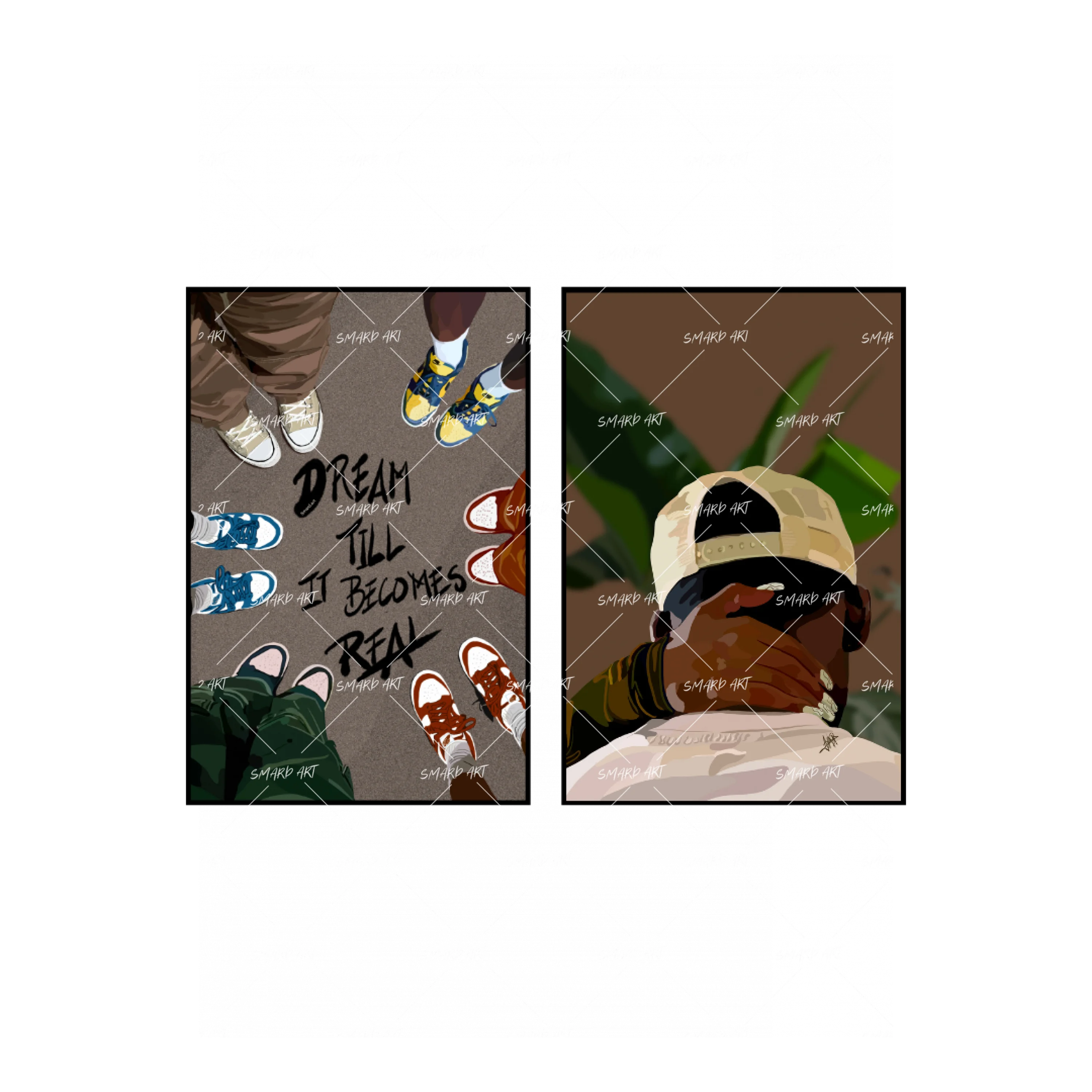 Art Print Bundle : Dream Till It Becomes Real + Love Always Wins