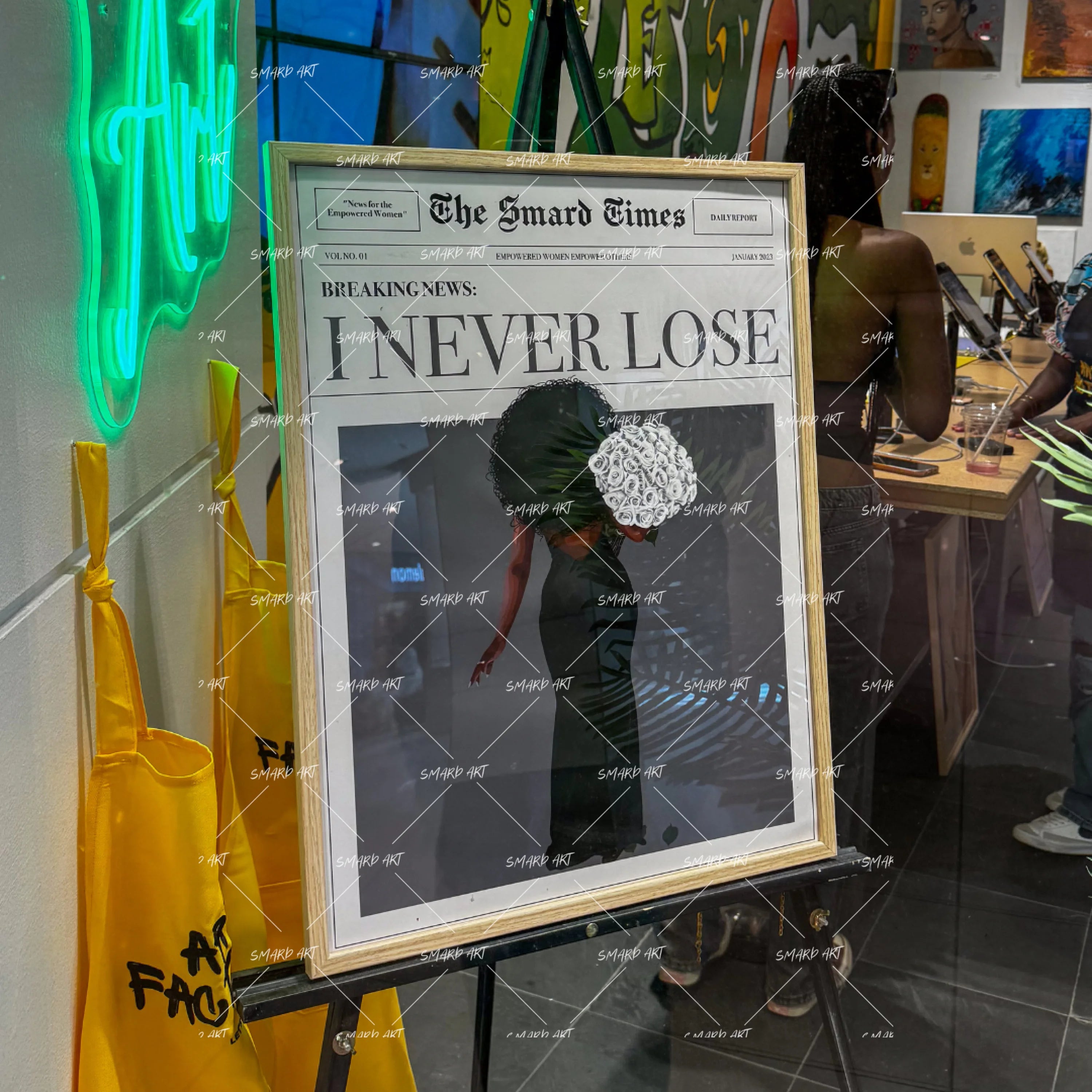 "I NEVER LOSE" Custom Poster