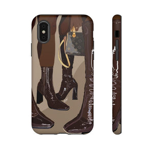 BROWN BOOTS Cases-iPhone XS-Matte-SmardArt-Wall Art
