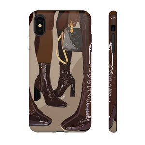 BROWN BOOTS Cases-iPhone XS MAX-Matte-SmardArt-Wall Art
