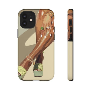 Legs & green touch Cases-iPhone 12 Mini-Glossy-SmardArt-Wall Art
