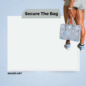 Secure The Bag - Sticky Note Pad-5 Pack-SmardArt-Wall Art