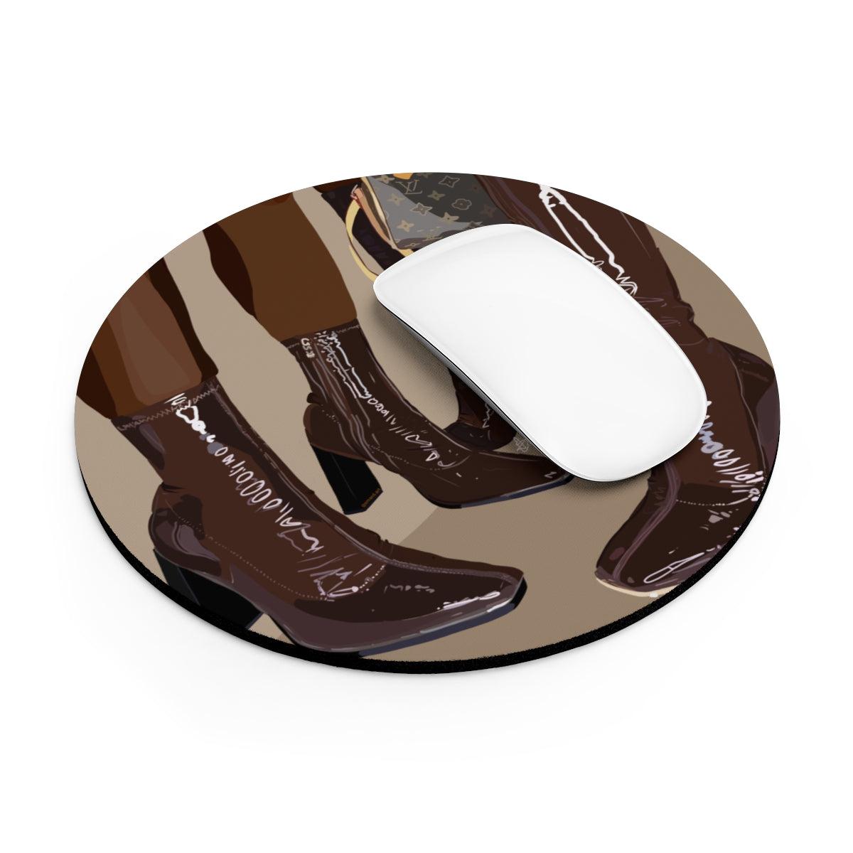 Brown boots Mouse Pad-One size-Rectangle-SmardArt-Wall Art