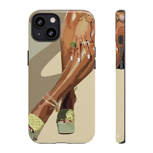 Legs & green touch Cases-iPhone 13-Glossy-SmardArt-Wall Art