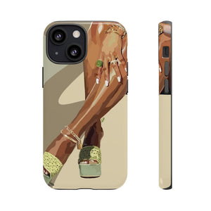 Legs & green touch Cases-iPhone 13 Mini-Glossy-SmardArt-Wall Art