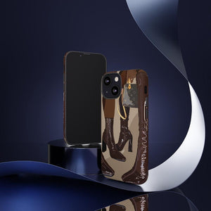 BROWN BOOTS Cases-iPhone 13-Glossy-SmardArt-Wall Art