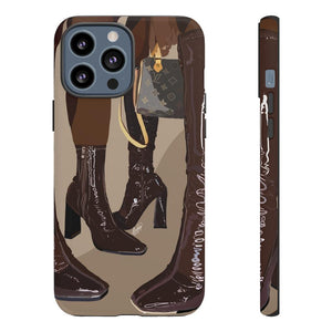 BROWN BOOTS Cases-iPhone 13 Pro Max-Matte-SmardArt-Wall Art