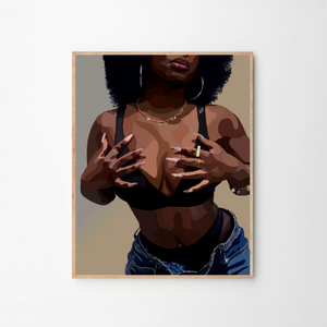 A Black Woman-8x10-Print-SmardArt-Wall Art