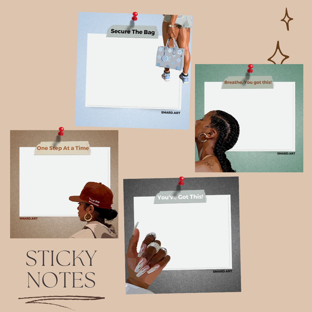 Breathe - Sticky Note Pad-5 Pack-SmardArt-Wall Art