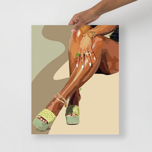 Legs and green touch-36×48-Print-SmardArt-Wall Art