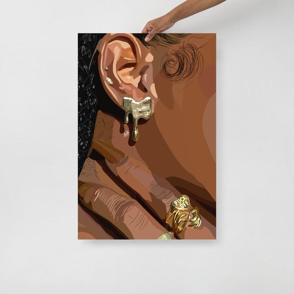 Melanin & Jewleries-18×24-Print-SmardArt-Wall Art