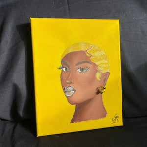 3d Art : Yellow Queen--SmardArt-Wall Art