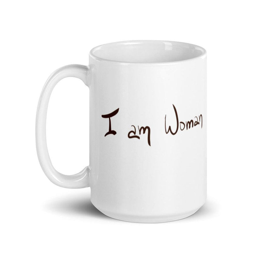 I am Woman mug-11oz-SmardArt-Wall Art